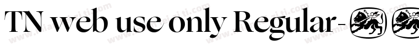 TN web use only Regular字体转换